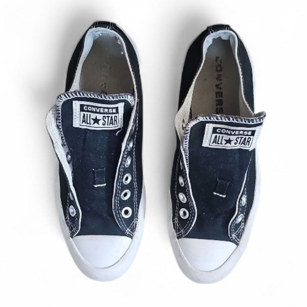 Converse Run Star Lugged Platform Sneakers Black Canvas Women’s 7 Grunge Y2K - Picture 2 of 10